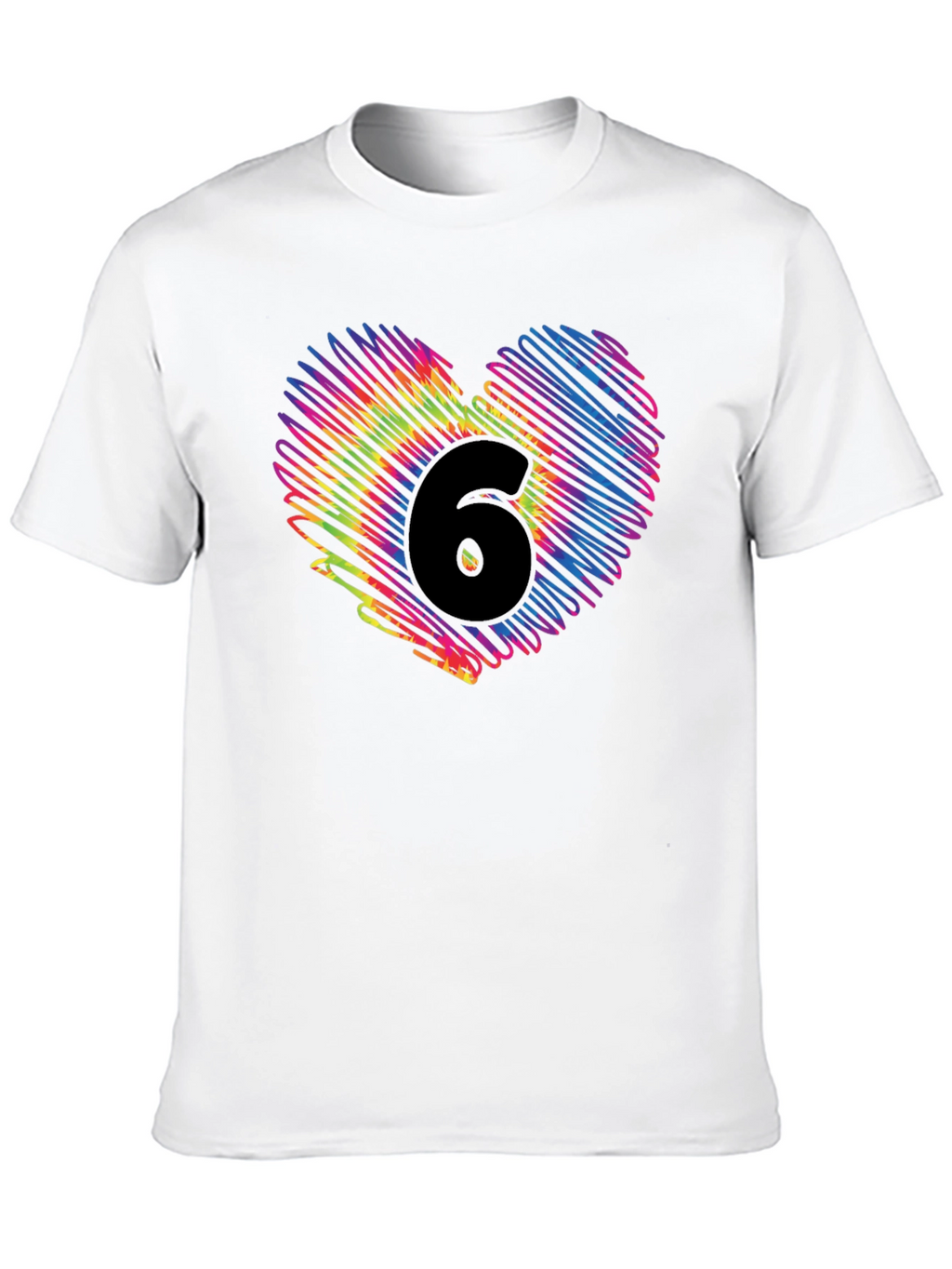 Heart 6th Birthday T-Shirt