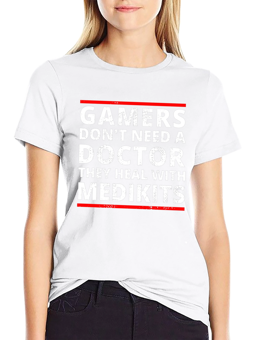 Gamers Heal with Medkits T-Shirt - Funny Gaming Tee