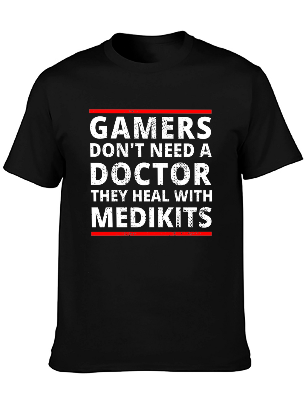 Gamers Heal with Medkits T-Shirt - Funny Gaming Tee