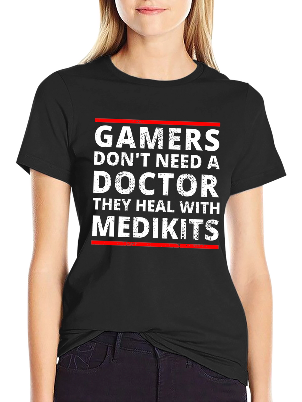 Gamers Heal with Medkits T-Shirt - Funny Gaming Tee
