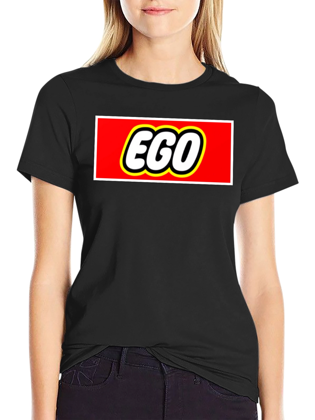 EGO Funny Logo Graphic T-Shirt