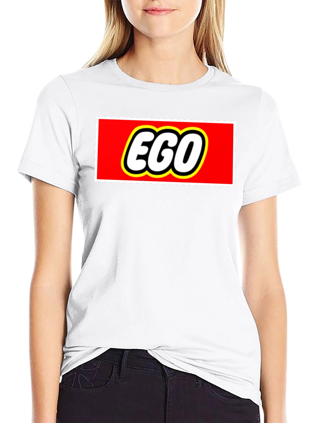 EGO Funny Logo Graphic T-Shirt