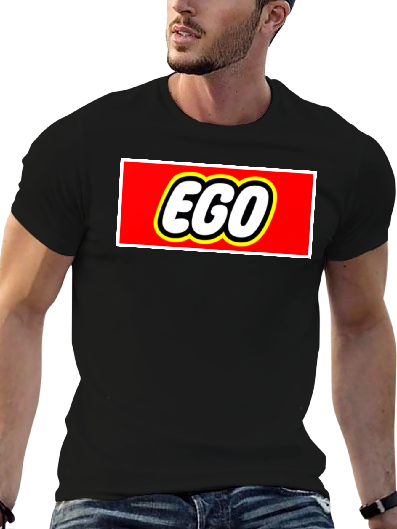 EGO Funny Logo Graphic T-Shirt