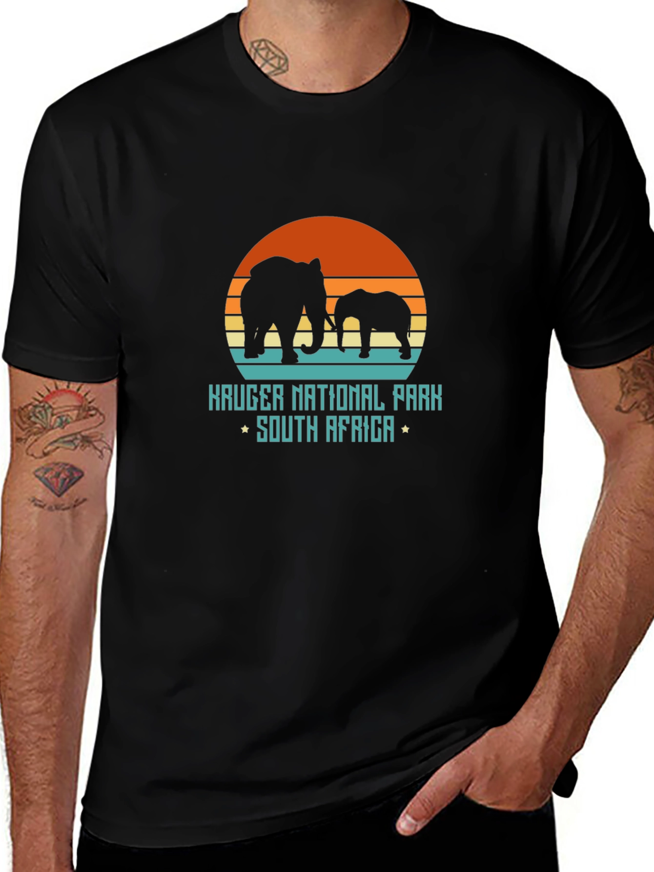 Kruger National Park Elephant Graphic T-Shirt