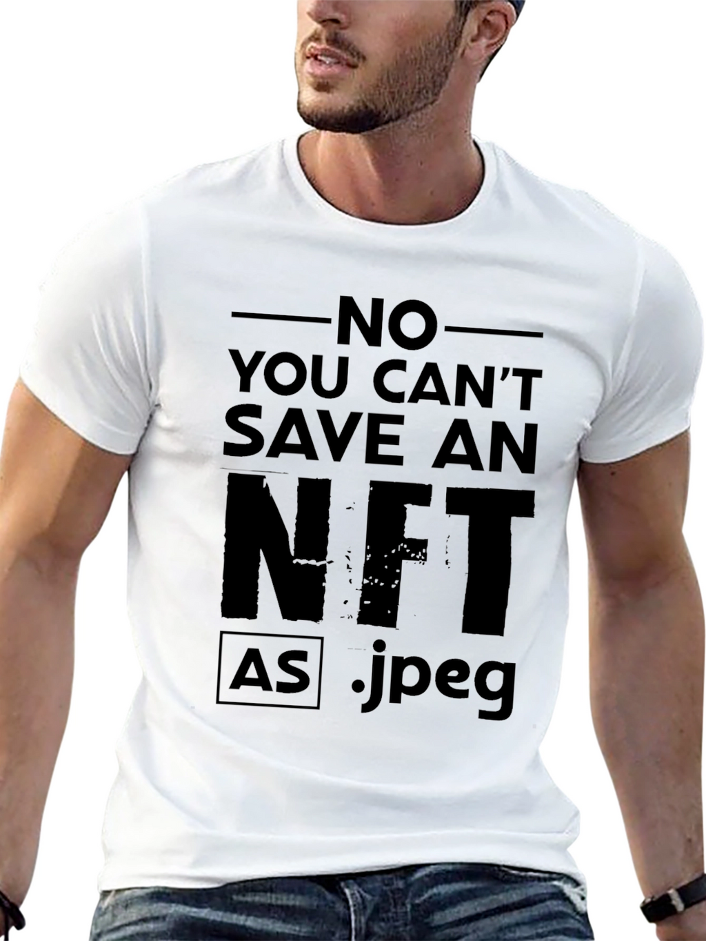 No You Cant Save an NFT T-Shirt