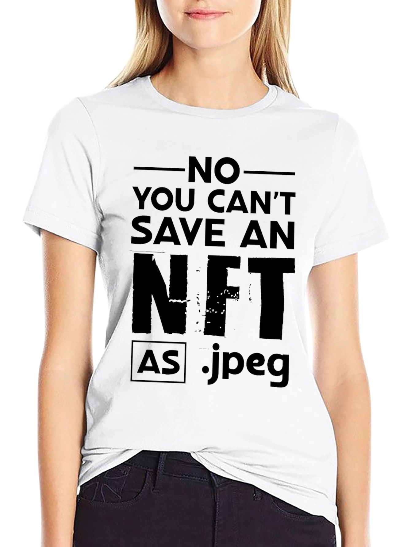 No You Cant Save an NFT T-Shirt