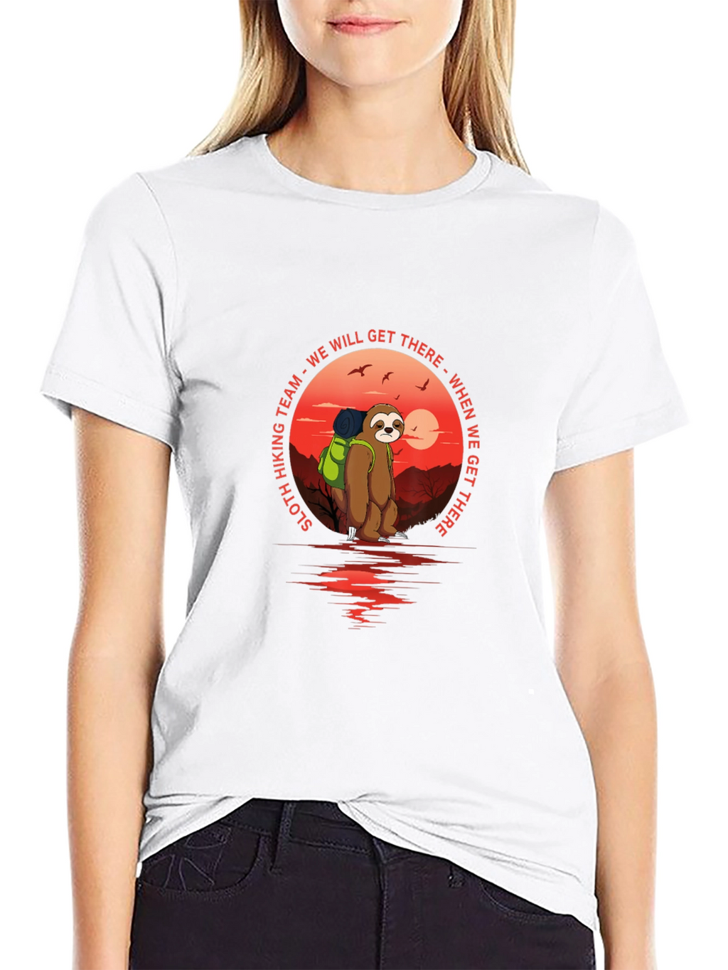 Sloth Hiking Team T-Shirt - We Will Get There