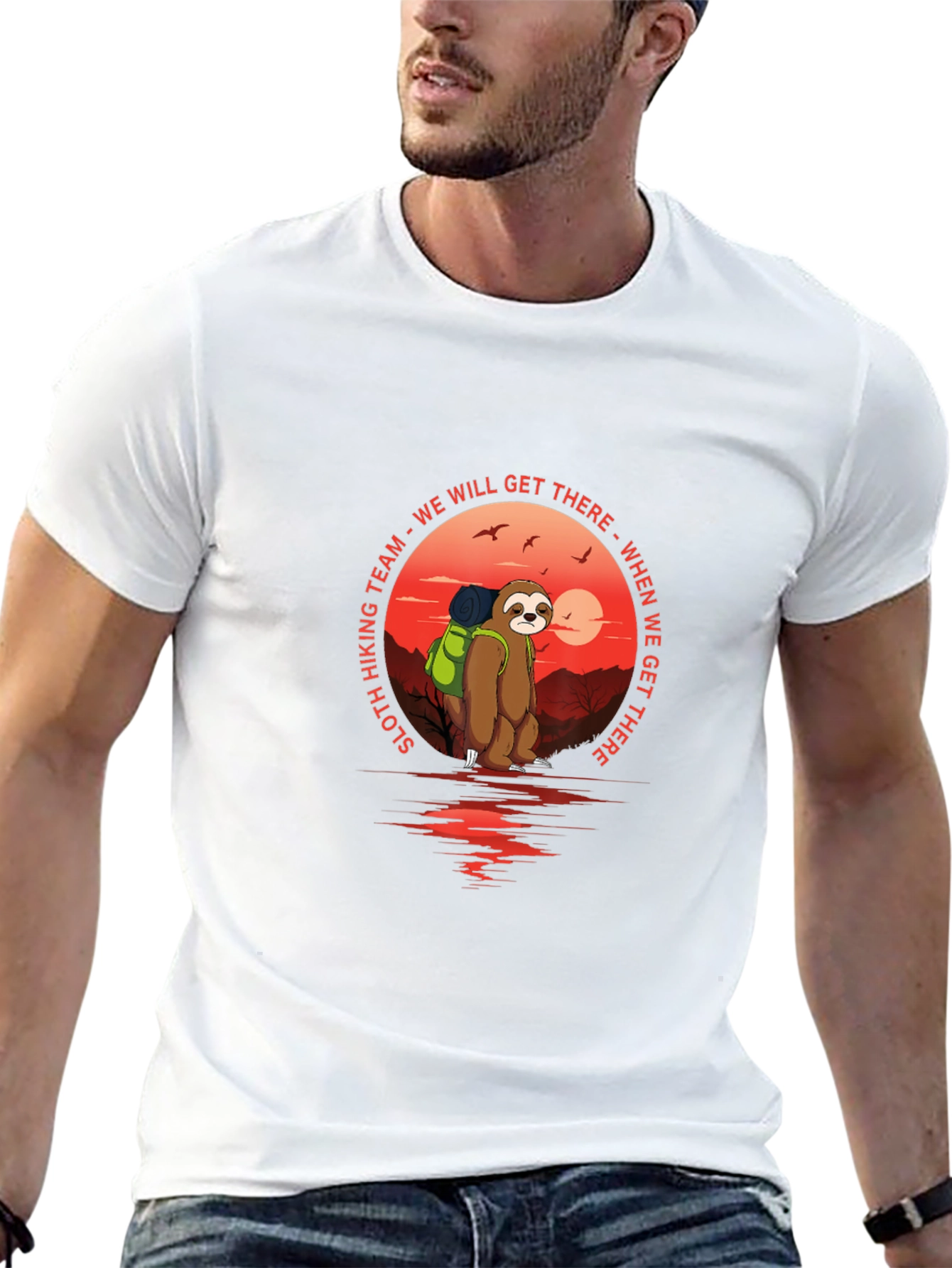 Sloth Hiking Team T-Shirt - We Will Get There