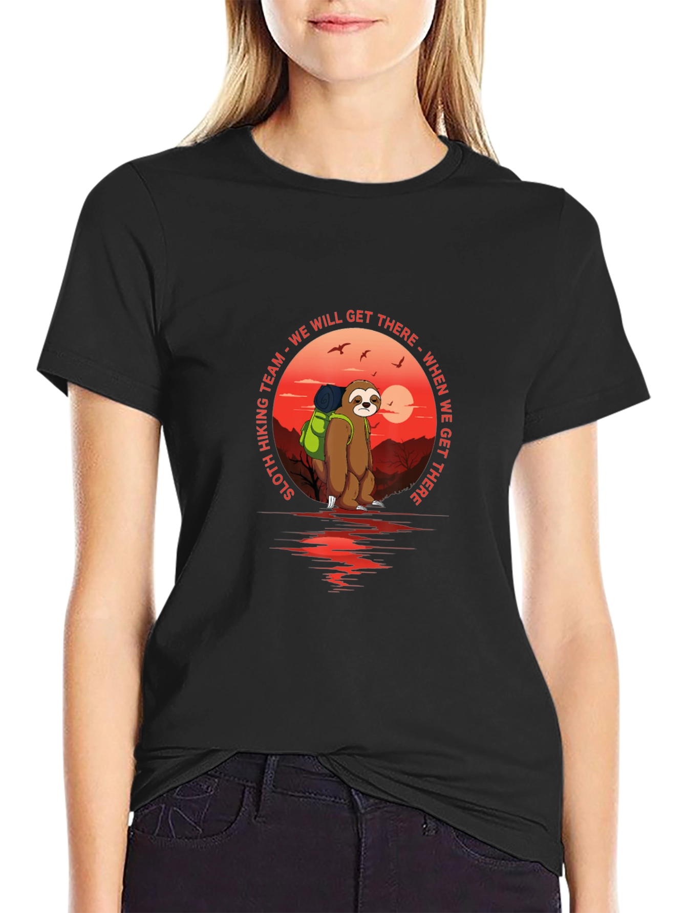 Sloth Hiking Team T-Shirt - We Will Get There