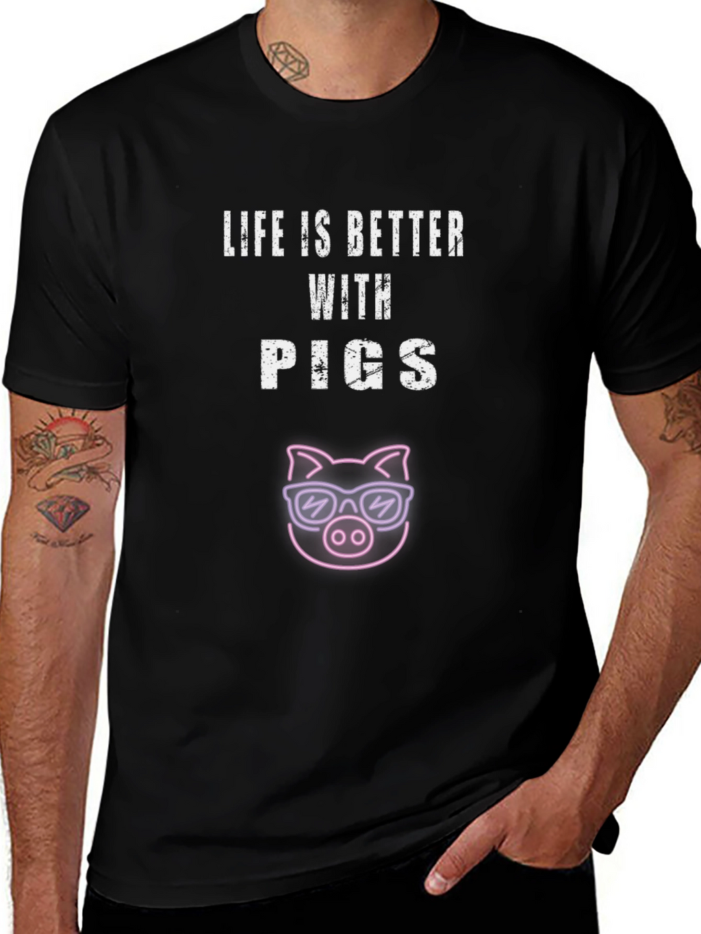 Life is Better with Pigs T-Shirt