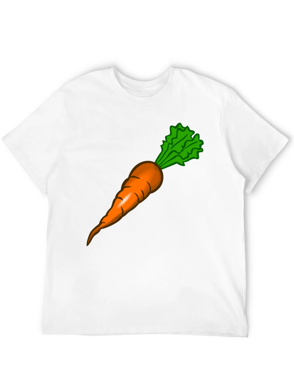 Funny Carrot Graphic Tee - Black Cotton T-Shirt