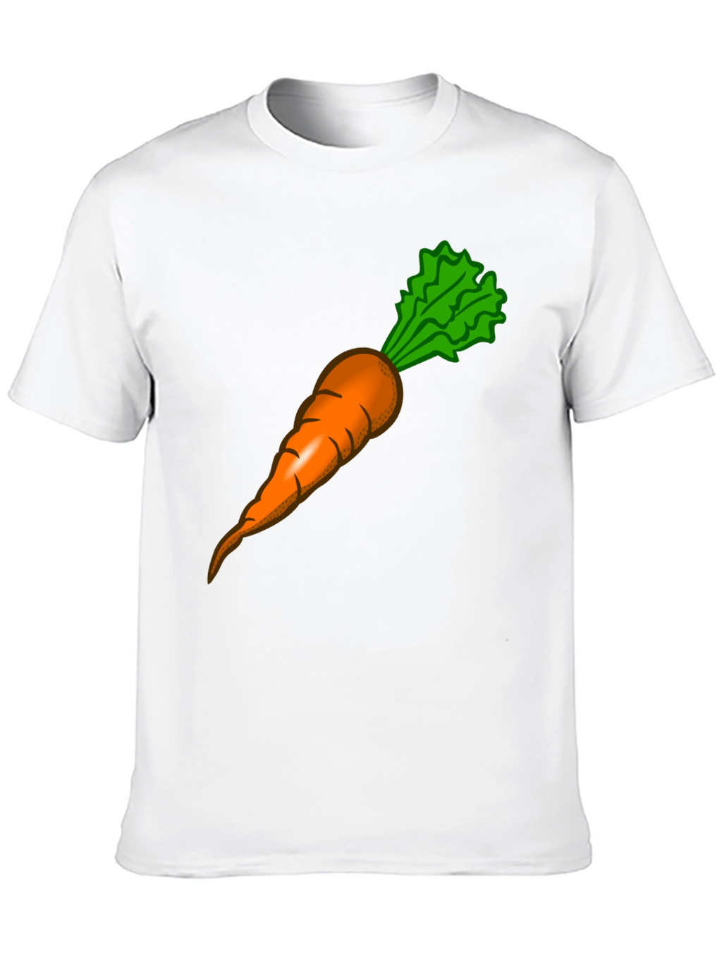 Funny Carrot Graphic Tee - Black Cotton T-Shirt