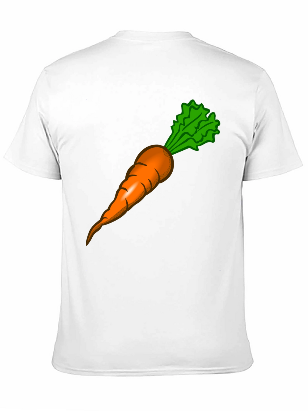 Funny Carrot Graphic Tee - Black Cotton T-Shirt