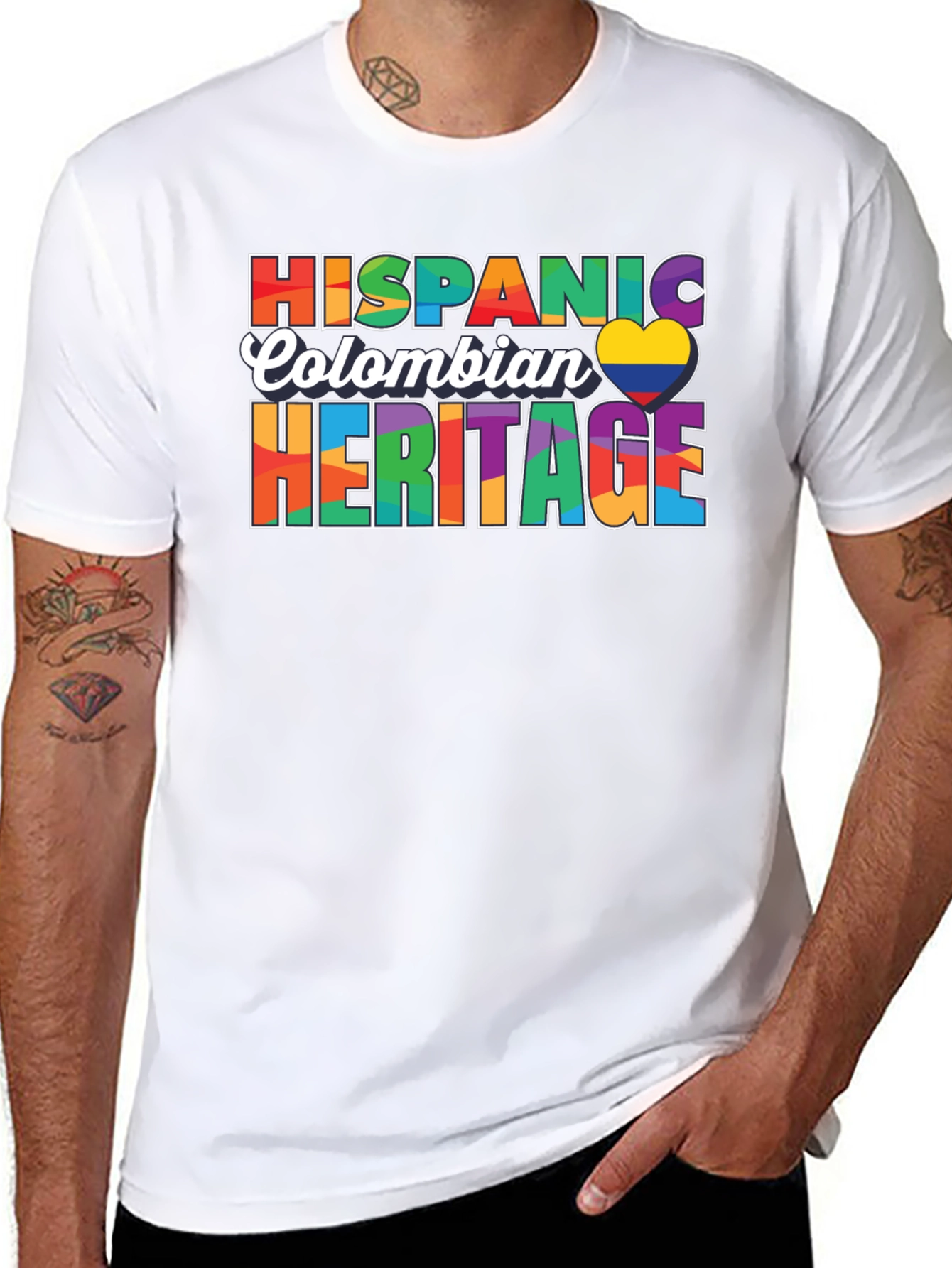 Hispanic Colombian Heritage Pride T-Shirt