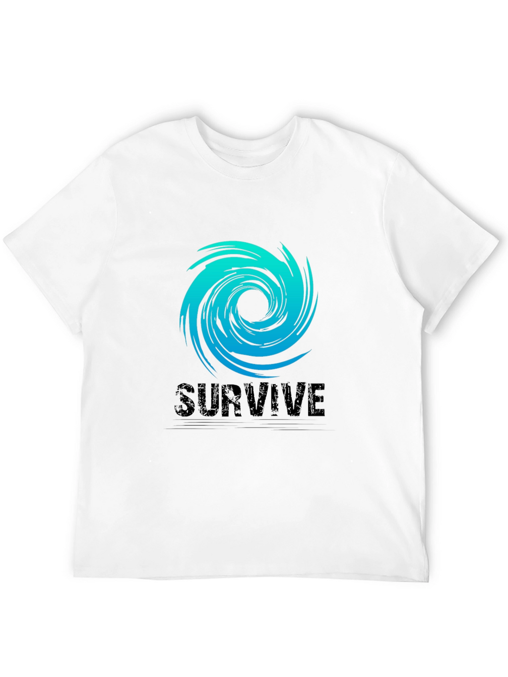 Survive Graphic Tee - Black Cotton Blend