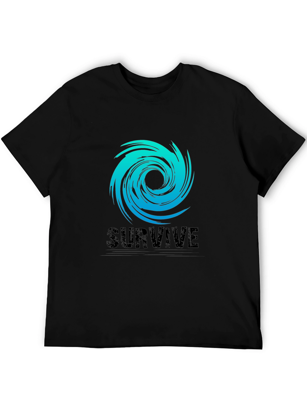Survive Graphic Tee - Black Cotton Blend