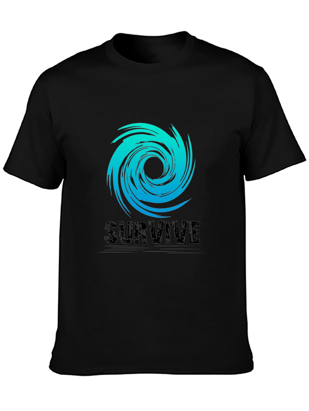 Survive Graphic Tee - Black Cotton Blend