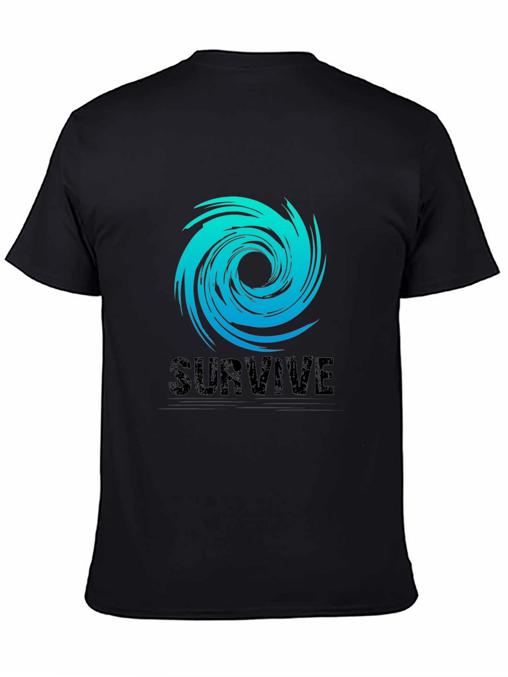 Survive Graphic Tee - Black Cotton Blend