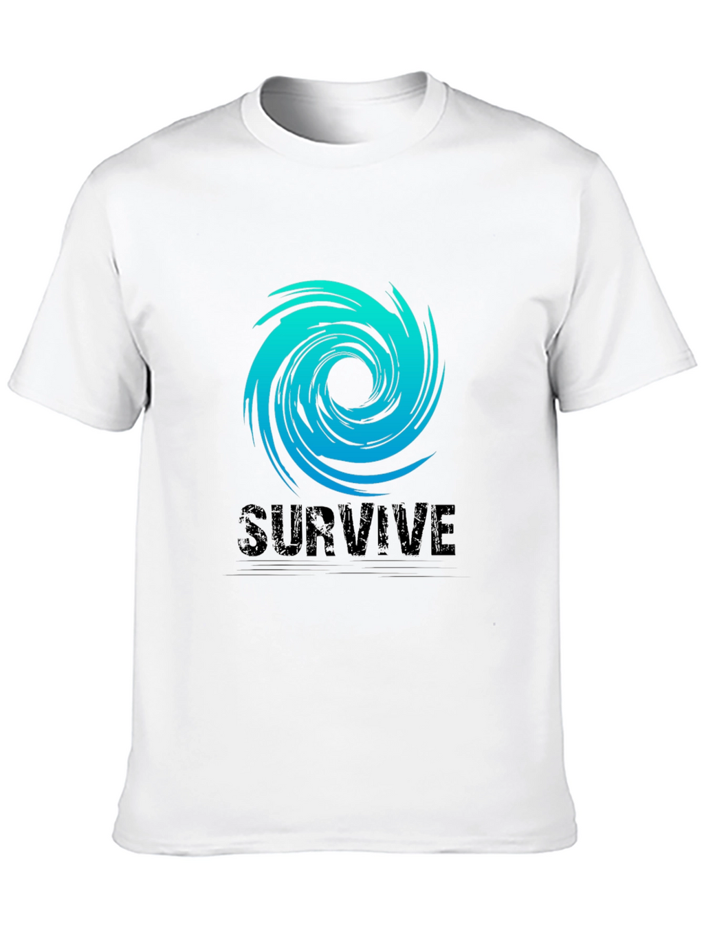 Survive Graphic Tee - Black Cotton Blend