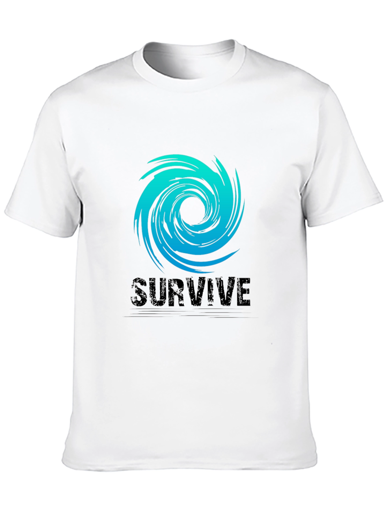 Survive Graphic Tee - Black Cotton Blend