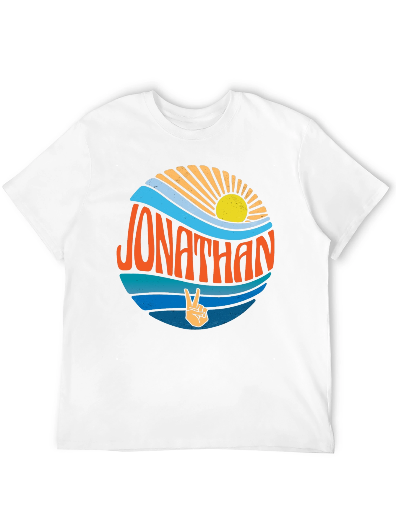 Jonathan Peace Sign Retro T-Shirt