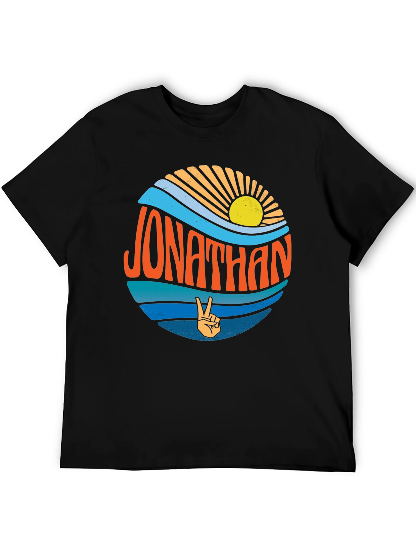 Jonathan Peace Sign Retro T-Shirt