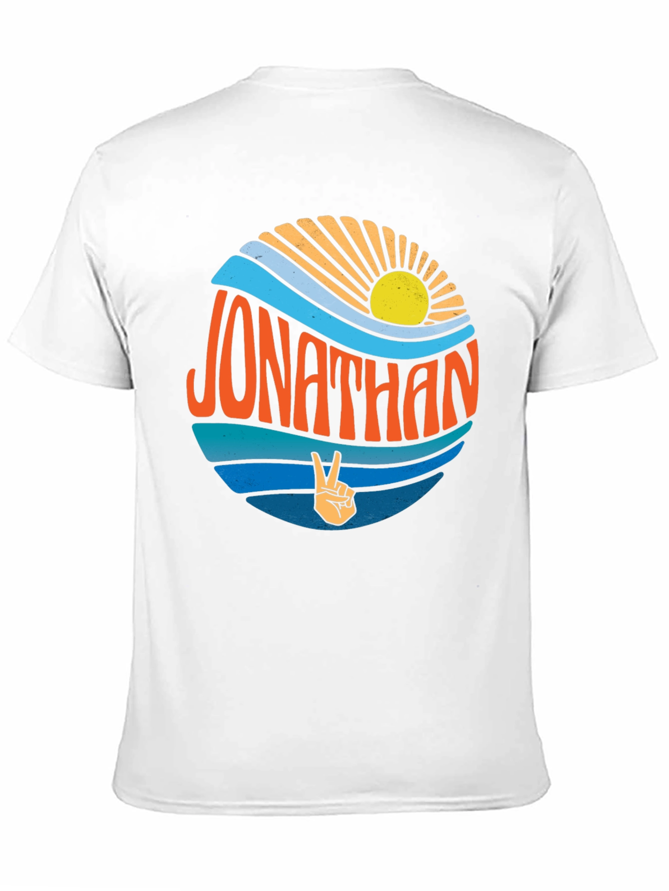 Jonathan Peace Sign Retro T-Shirt