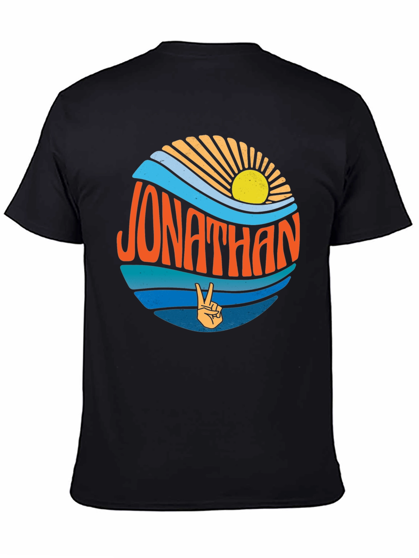 Jonathan Peace Sign Retro T-Shirt