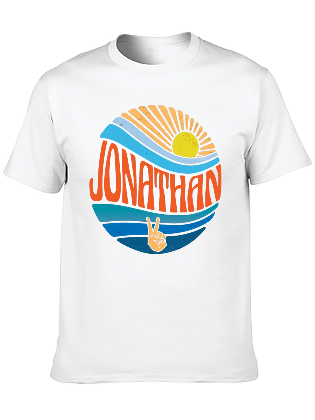 Jonathan Peace Sign Retro T-Shirt