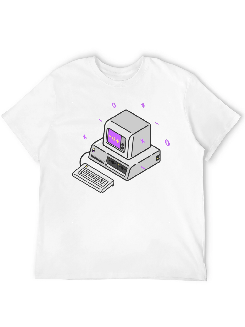 Retro Computer Graphic Tee - Classic Style