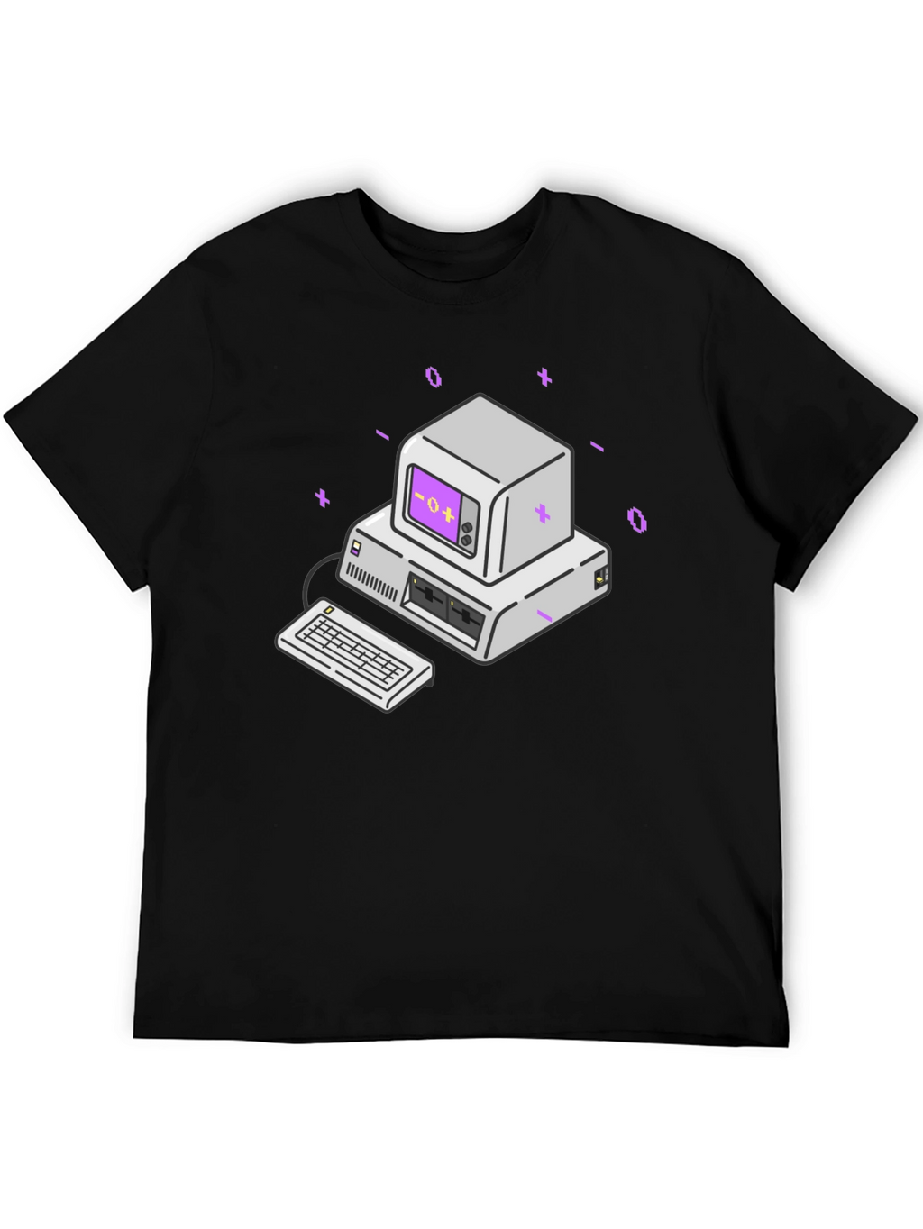 Retro Computer Graphic Tee - Classic Style