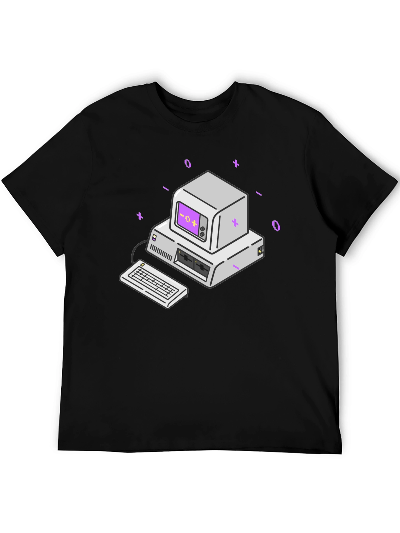 Retro Computer Graphic Tee - Classic Style