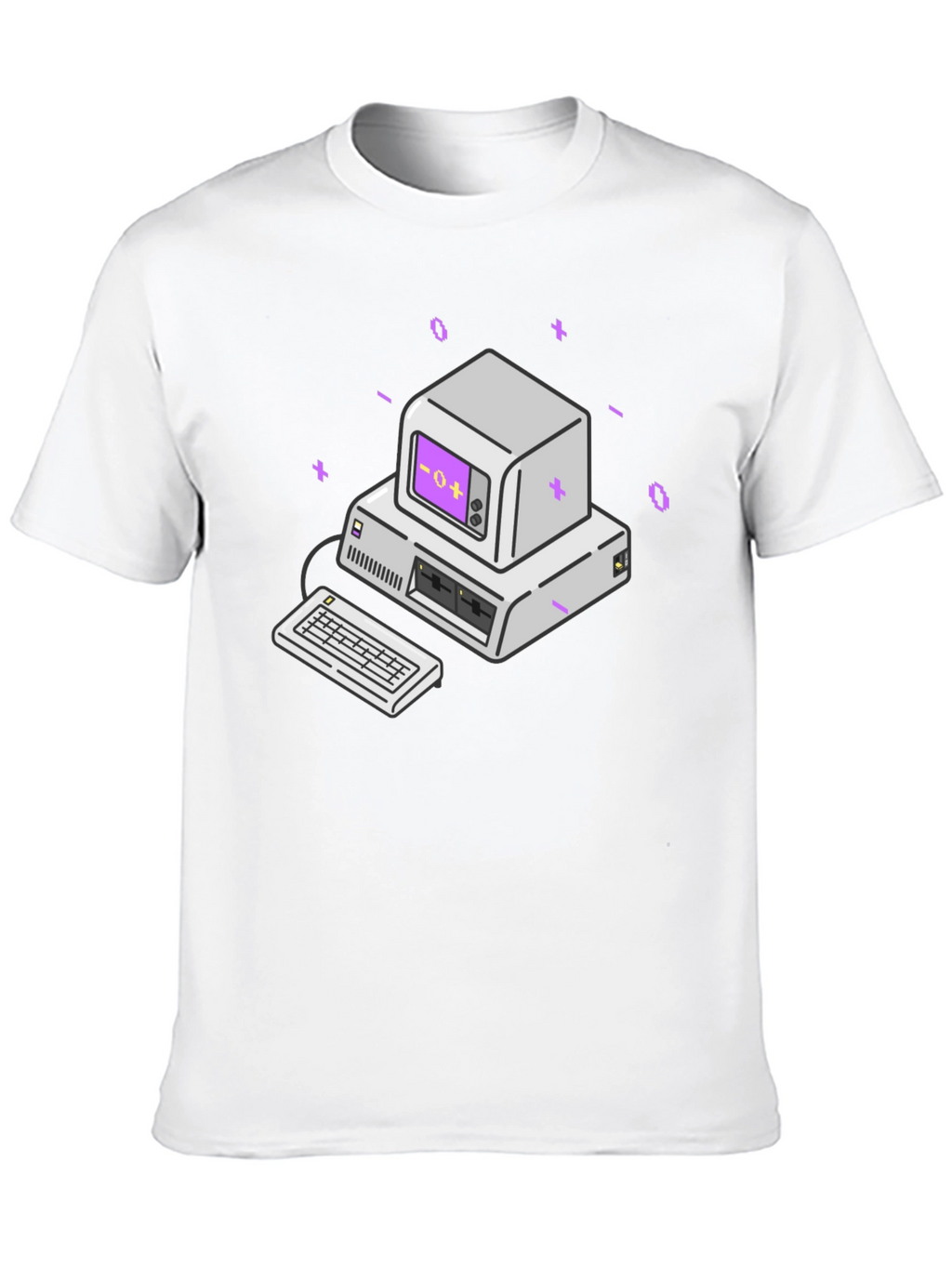 Retro Computer Graphic Tee - Classic Style