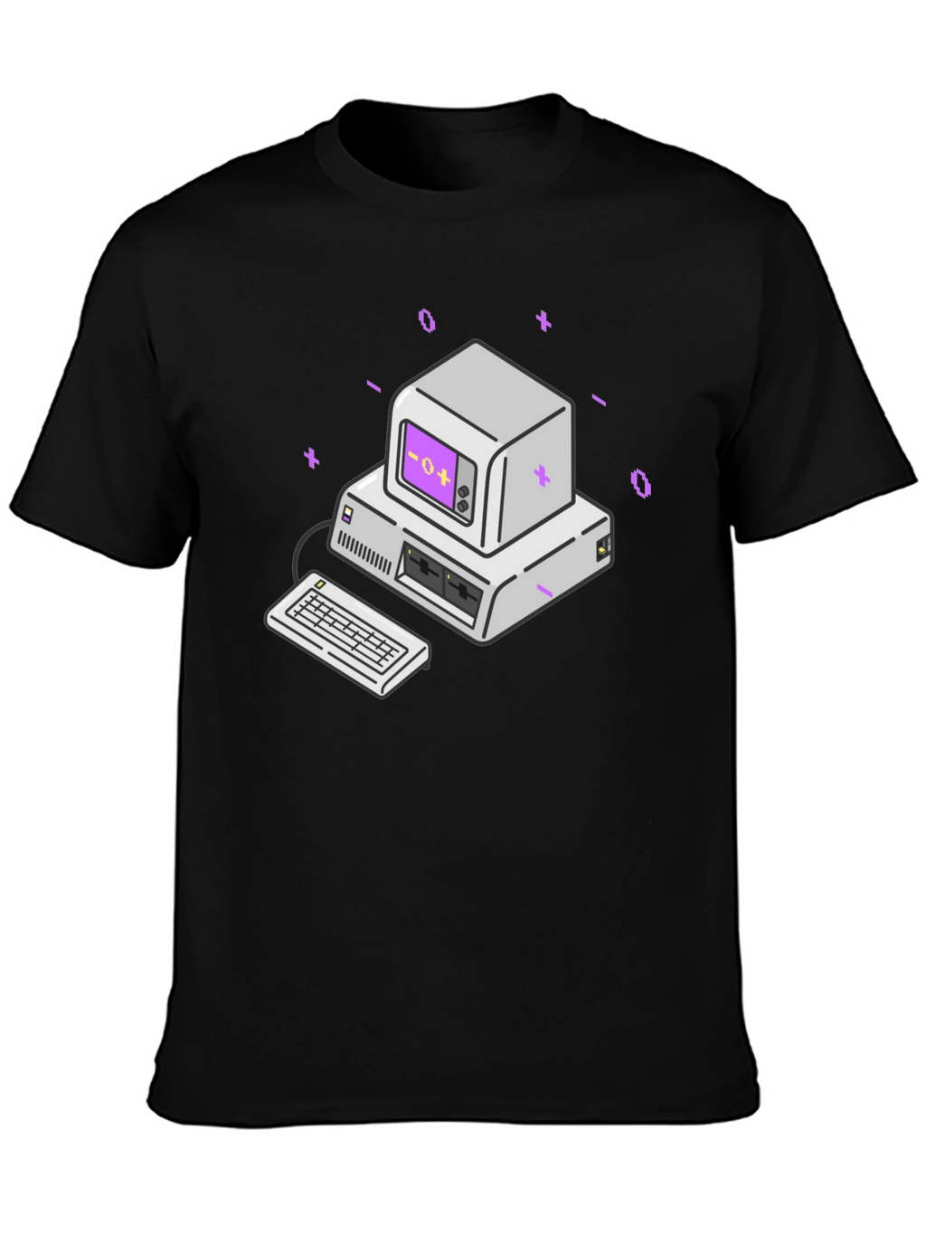 Retro Computer Graphic Tee - Classic Style