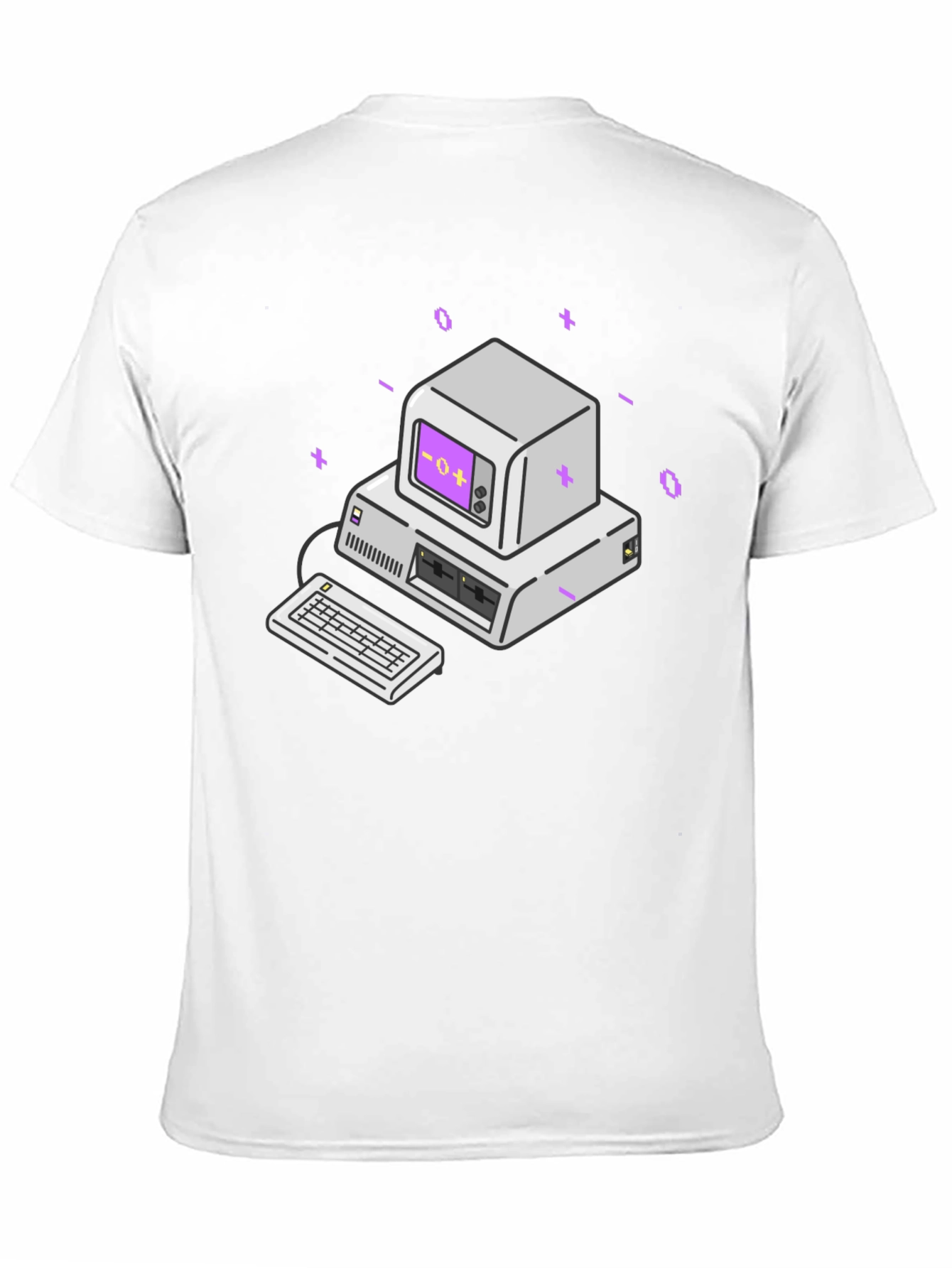 Retro Computer Graphic Tee - Classic Style