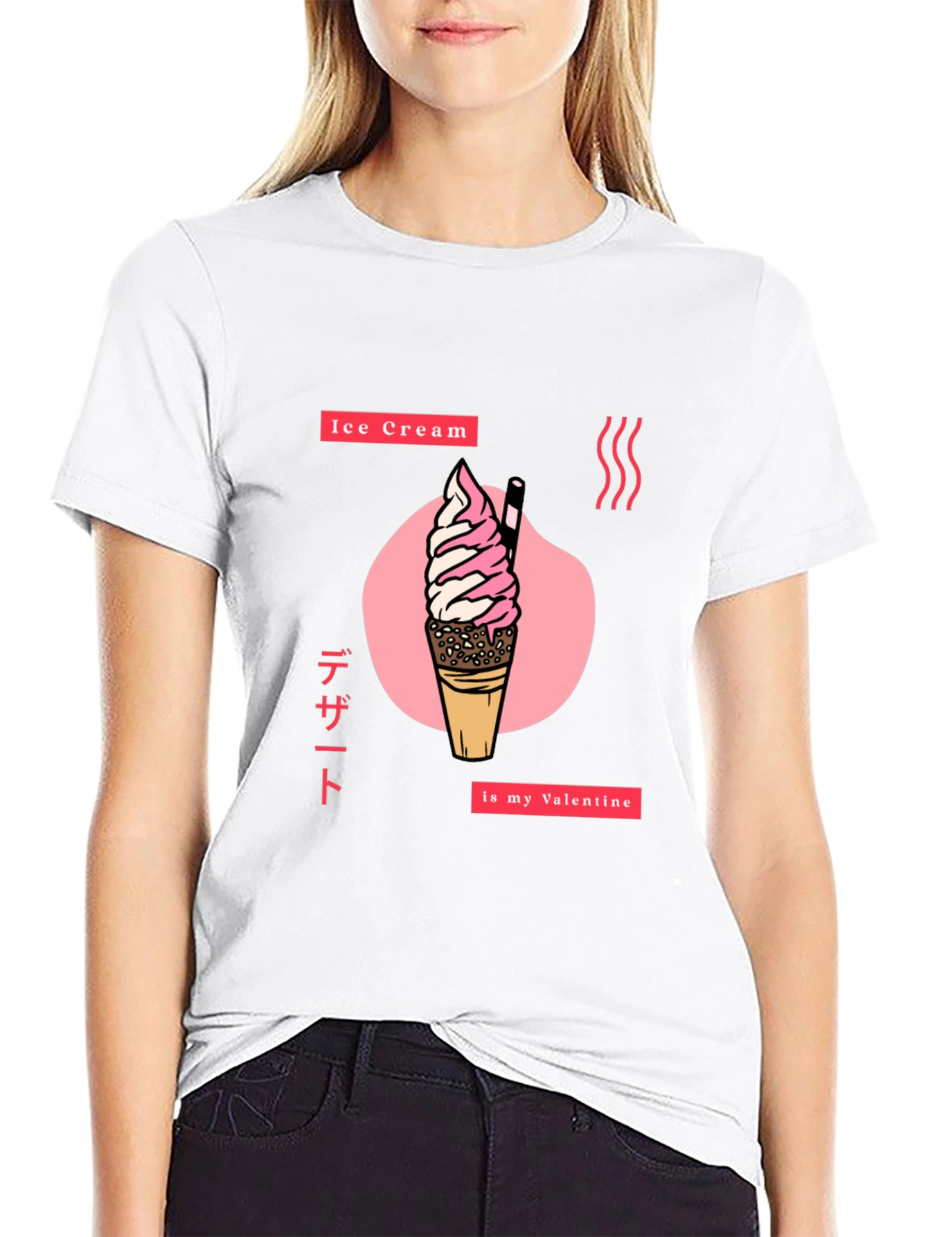 Ice Cream Valentine Graphic Tee
