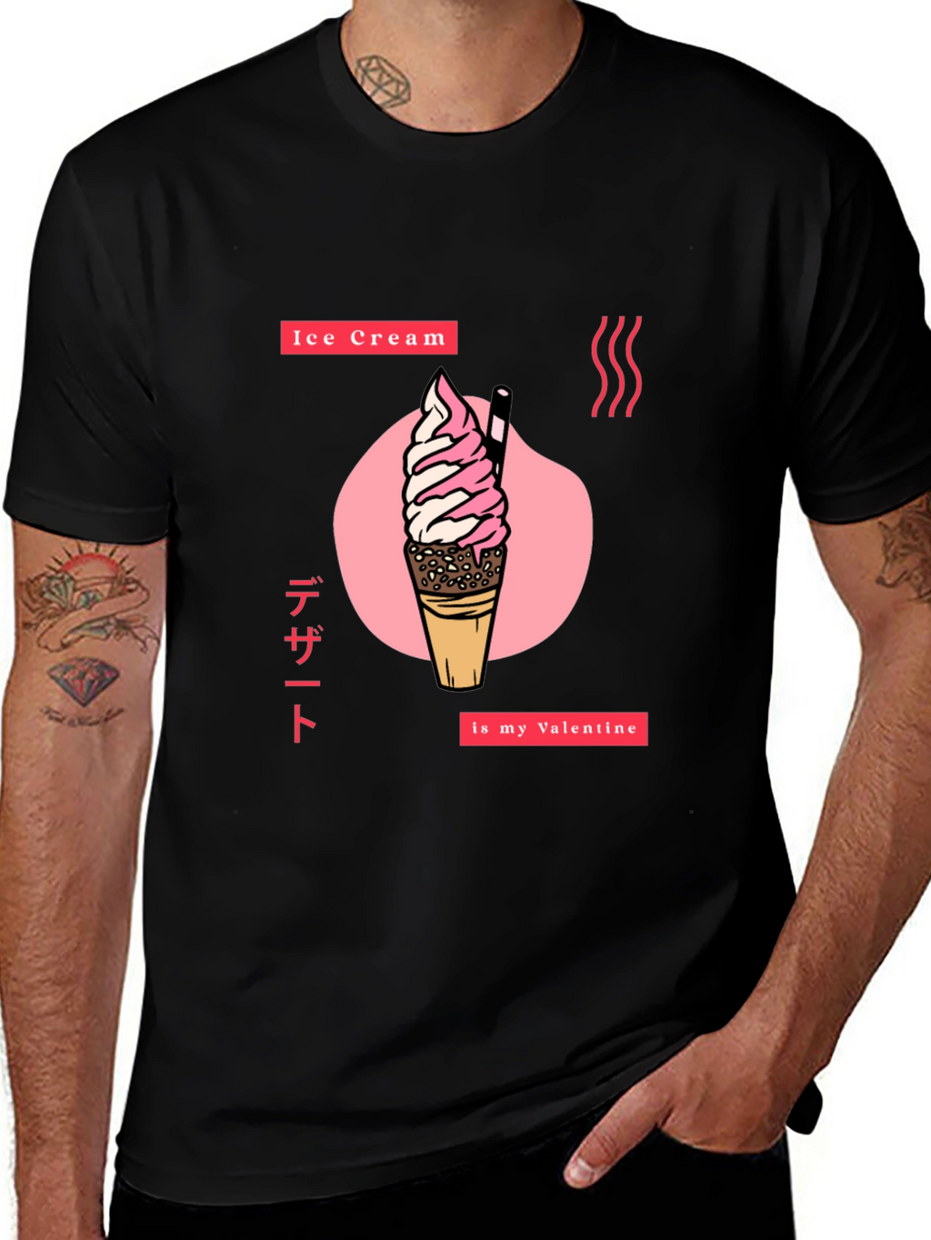 Ice Cream Valentine Graphic Tee
