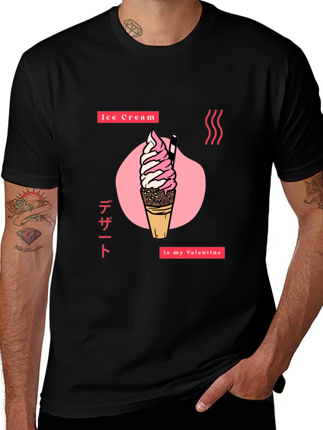 Ice Cream Valentine Graphic Tee