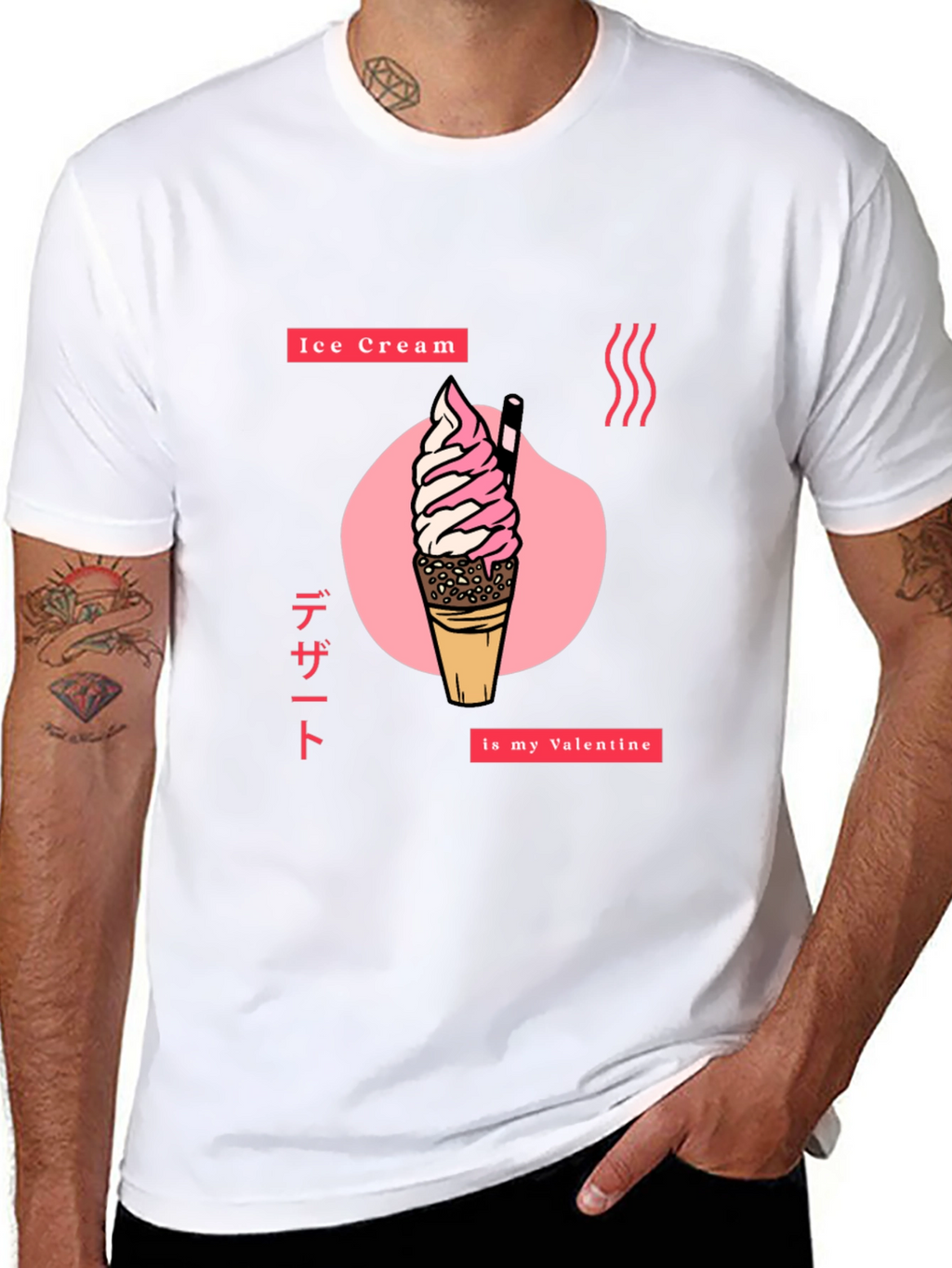 Ice Cream Valentine Graphic Tee