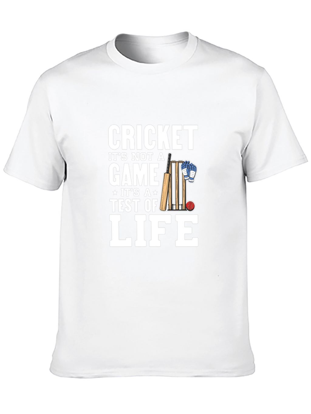 Cricket is Life Mens Black T-Shirt