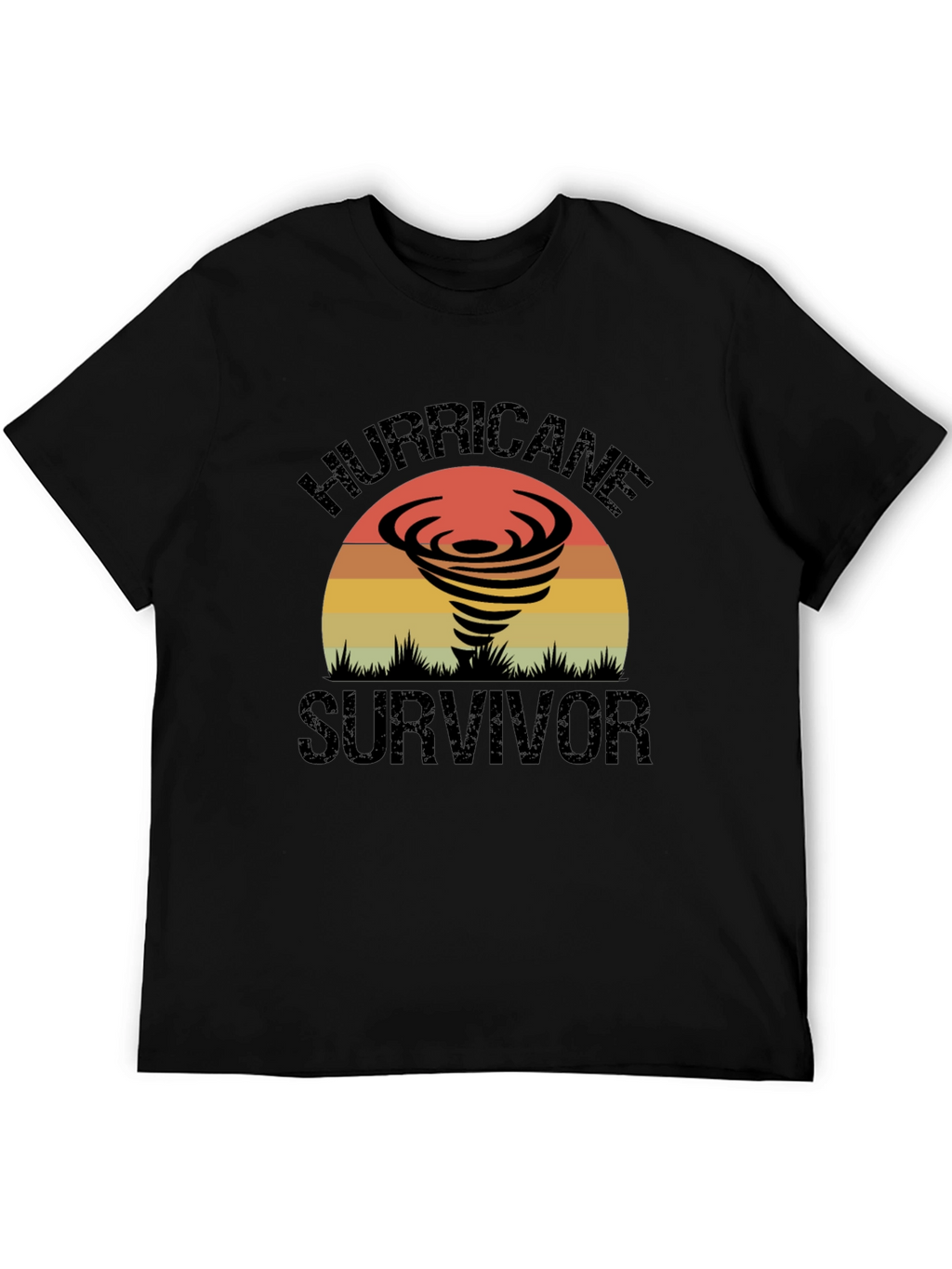 Hurricane Survivor Graphic Tee - Retro Design