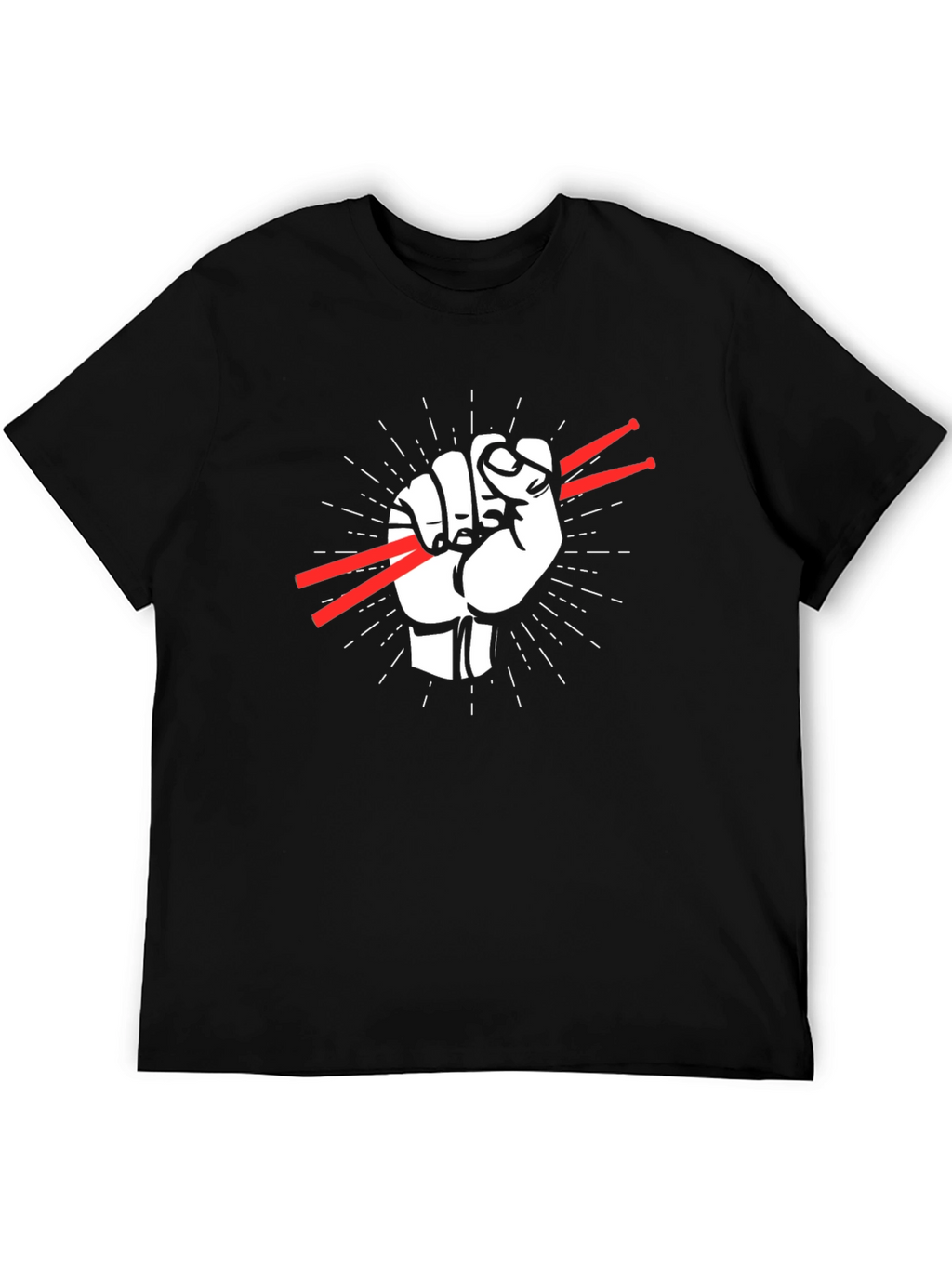 Drummers Fist T-Shirt - Rock Music Tee