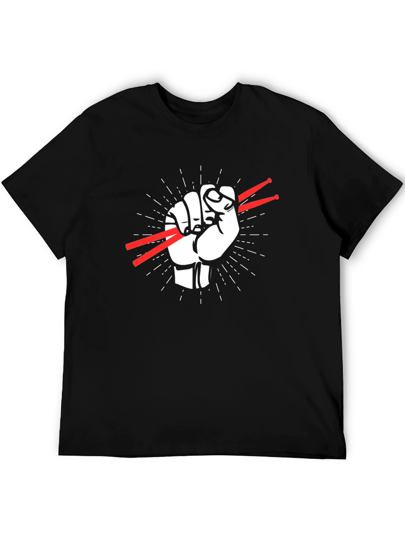 Drummers Fist T-Shirt - Rock Music Tee