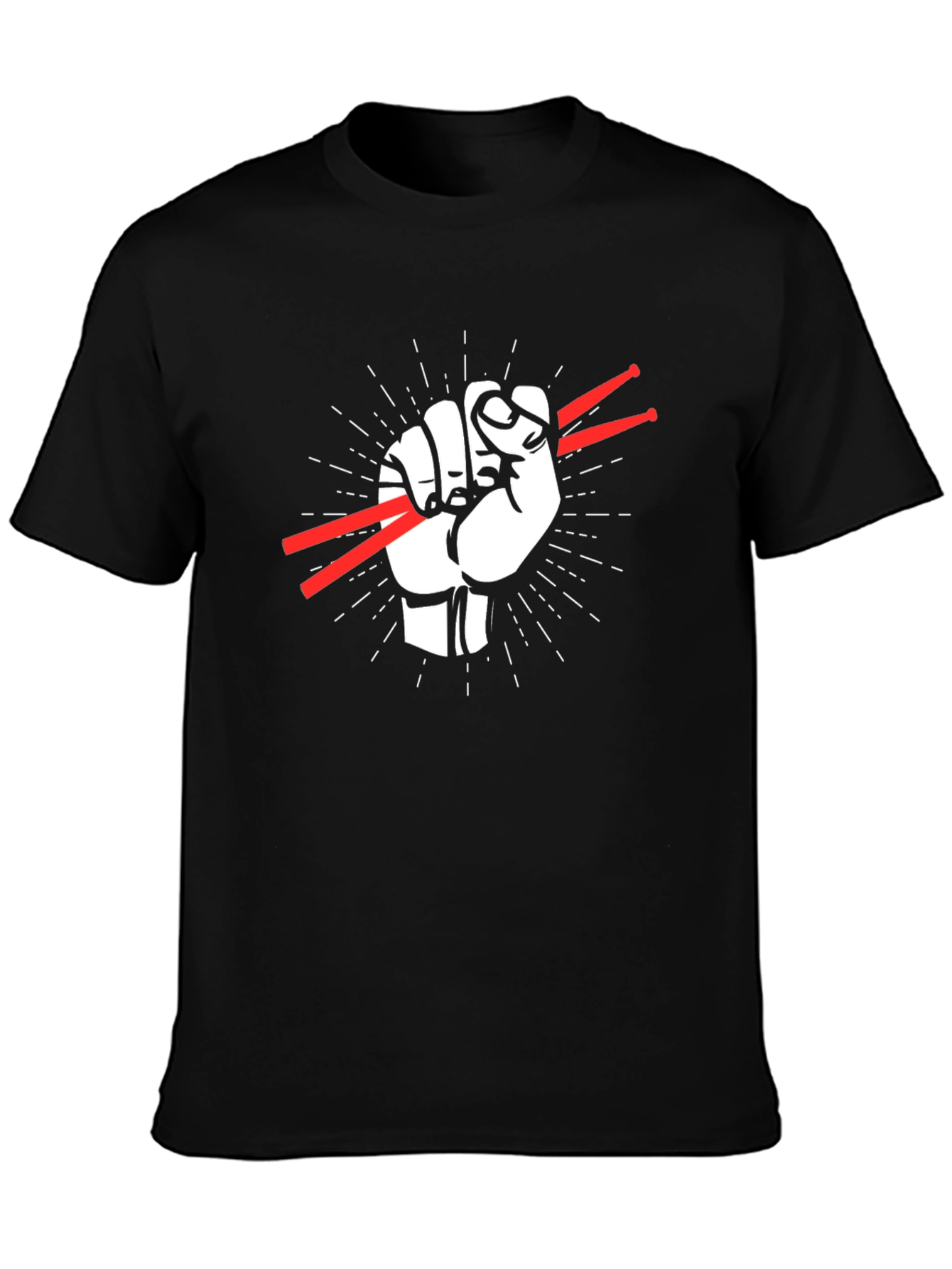 Drummers Fist T-Shirt - Rock Music Tee