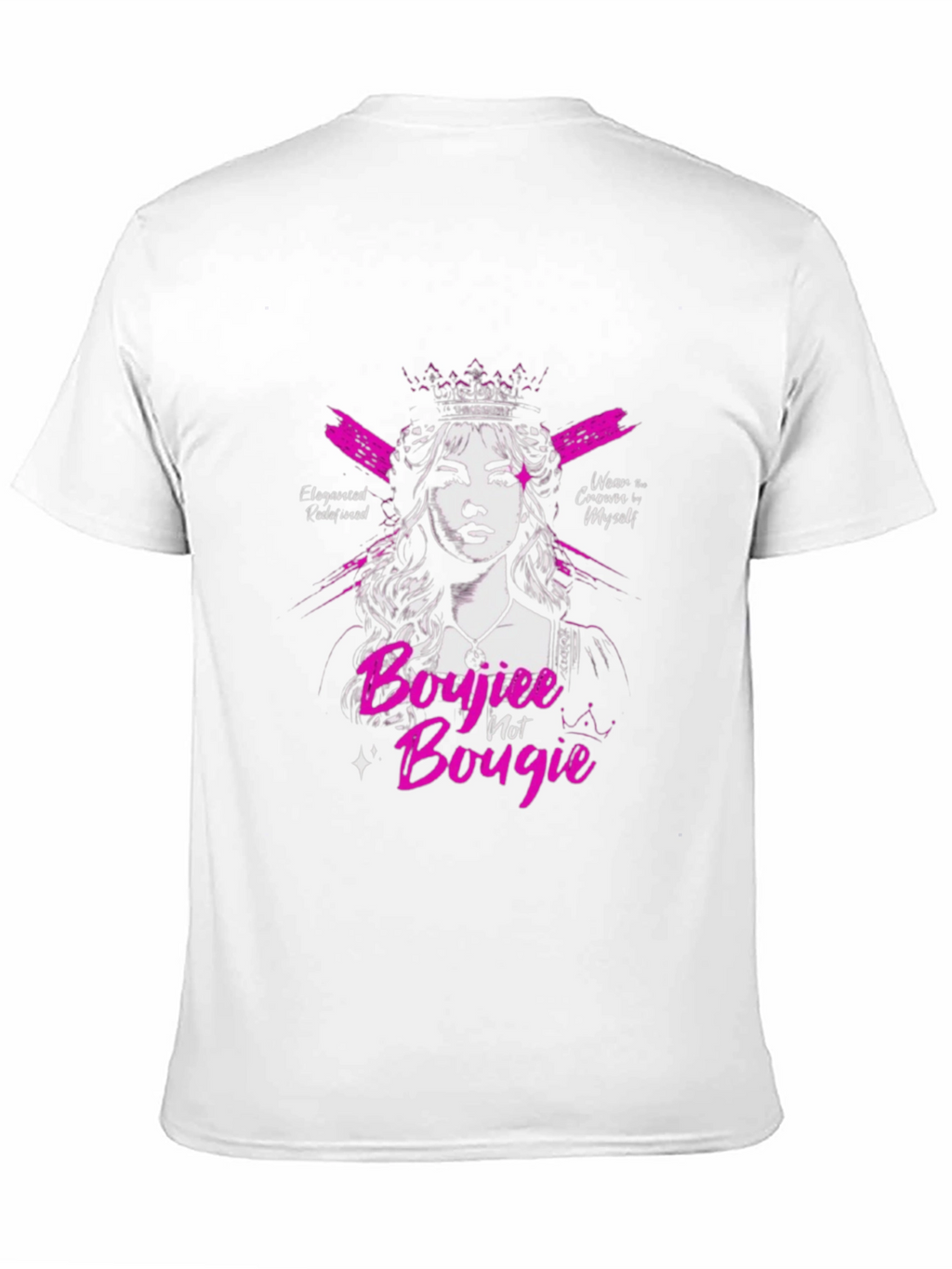 Sassy Boujiee Not Bougie Black Graphic Tee