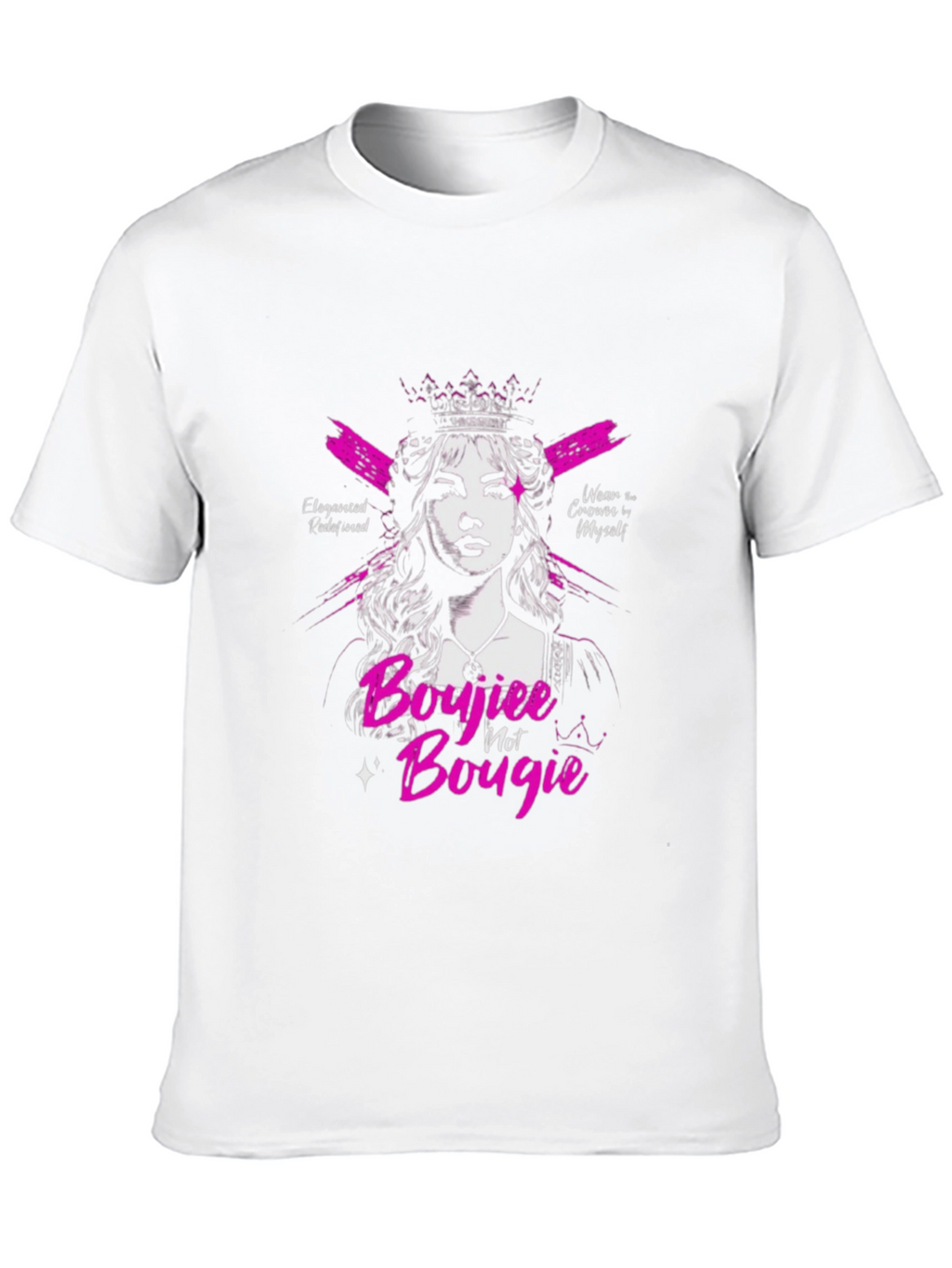 Sassy Boujiee Not Bougie Black Graphic Tee