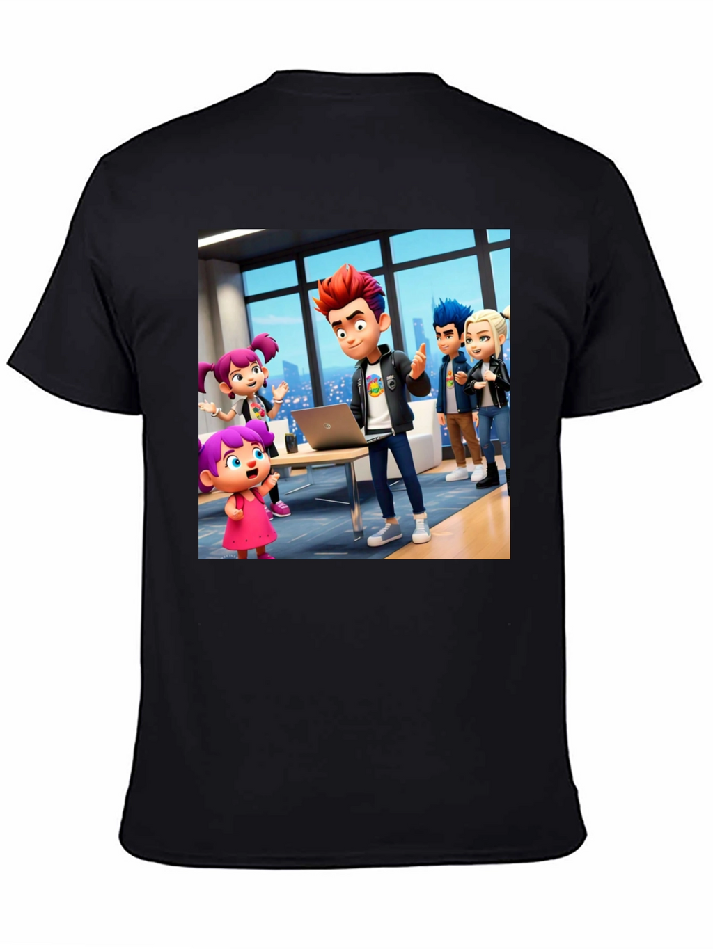 Cartoon Crew Black T-Shirt