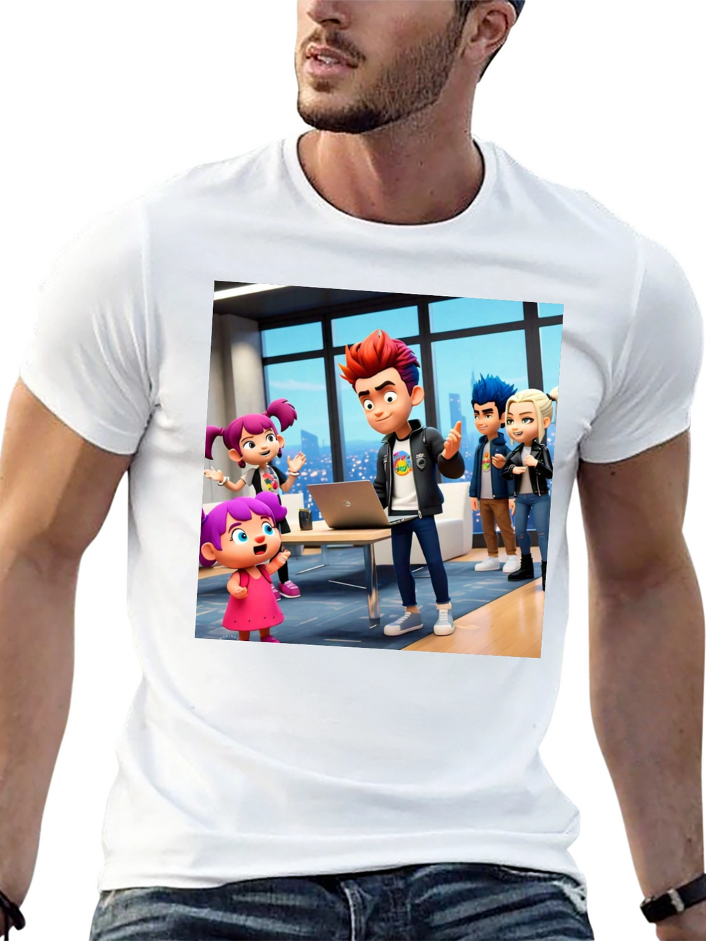 Cartoon Crew Black T-Shirt