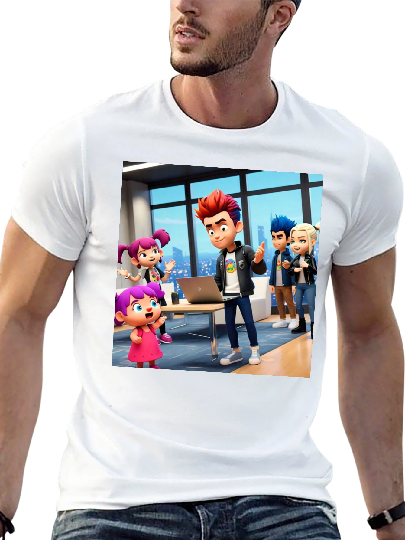 Cartoon Crew Black T-Shirt