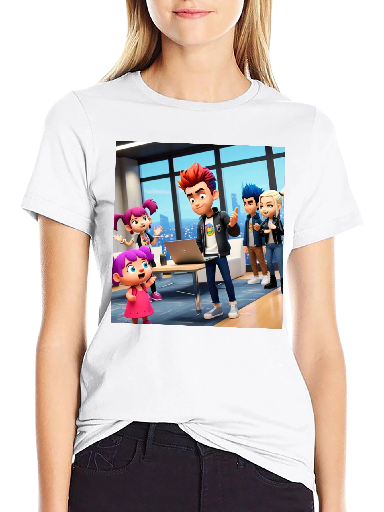 Cartoon Crew Black T-Shirt